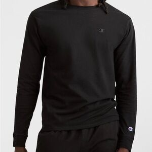 Champion Men's Classic Black Long Sleeve Tee